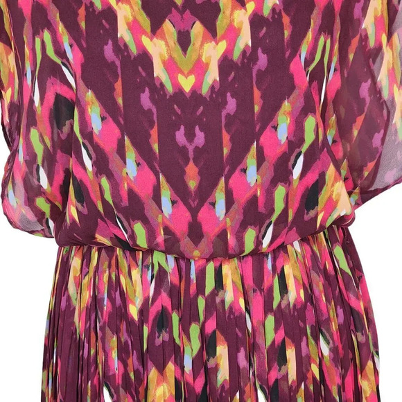 Jessica Simpson Womens Hemingway Chiffon Blouson Knee Length Dress Size Small - Picture 5 of 16